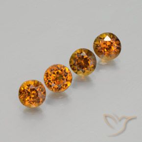 2.36 ct natürliche Mittelorange Mali-Granat-Edelsteine, Runden, VVS-VS