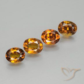 2.93 ct natürliche Tiefes bräunliches Orange Mali-Granat-Edelsteine, Oval, VVS-VS