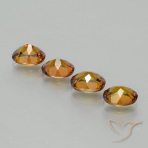 2.93 ct natürliche Tiefes bräunliches Orange Mali-Granat-Edelsteine, Oval, VVS-VS