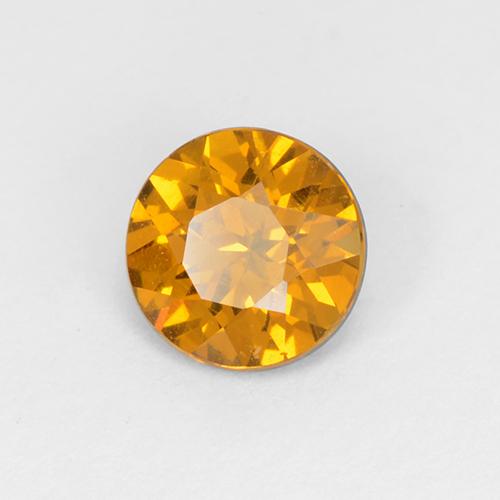 0,76 ctw natürlicher goldener Mali-Granat, Rundschliff, VS