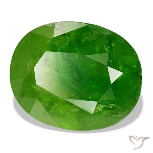 17,61 ctw natürlicher grüner Mali-Granat, Oval Schliff, SI-I1