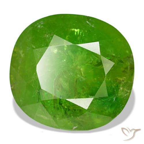 19,12 ctw natürlicher grüner Mali-Granat, Kissenschliff, SI-I1