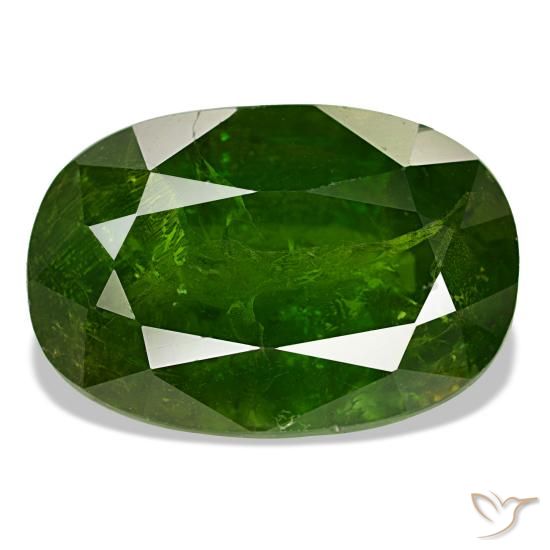 11,48 ctw natürlicher grüner Mali-Granat, Oval Schliff, SI-I1