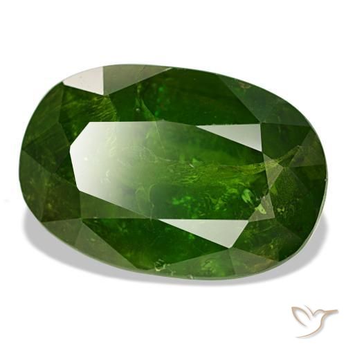 11,48 ctw natürlicher grüner Mali-Granat, Oval Schliff, SI-I1