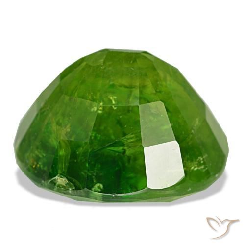 15,40 ctw natürlicher grüner Mali-Granat, Oval Schliff, SI-I1