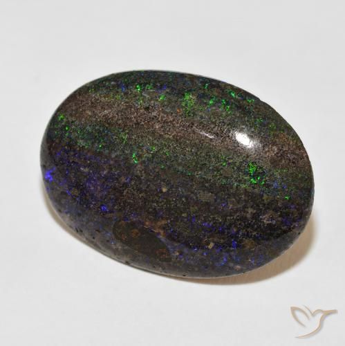 9,17 ctw natürlicher Mehrfarbig Matrix Opal, Oval, Lichtundurchlässig
