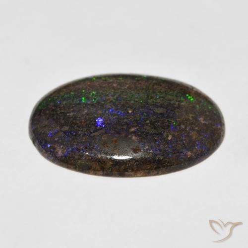 9,17 ctw natürlicher Mehrfarbig Matrix Opal, Oval, Lichtundurchlässig