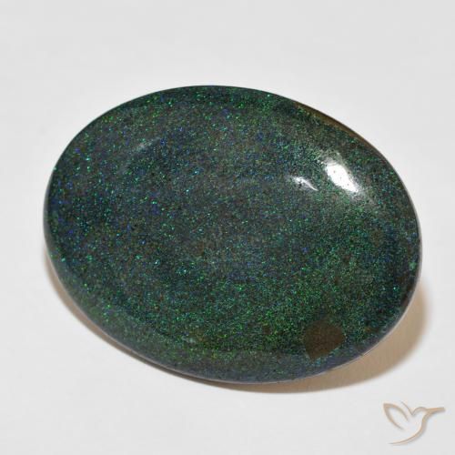 9,17 ctw natürlicher Mehrfarbig Matrix Opal, Oval, Lichtundurchlässig
