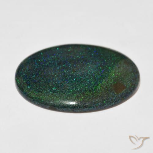 9,17 ctw natürlicher Mehrfarbig Matrix Opal, Oval, Lichtundurchlässig