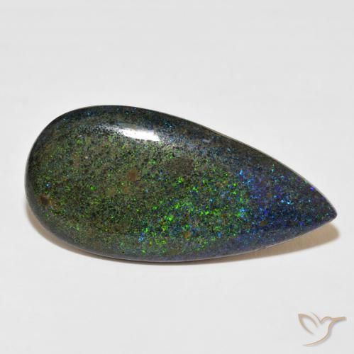 9,17 ctw natürlicher Mehrfarbig Matrix Opal, Birnenform, Lichtundurchlässig