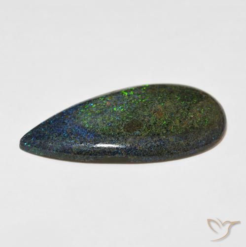 9,17 ctw natürlicher Mehrfarbig Matrix Opal, Birnenform, Lichtundurchlässig