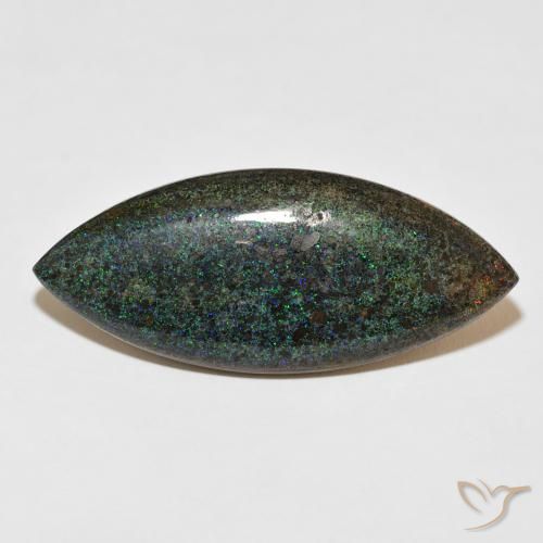 31.67ct Natürlicher Mehrfarbig Matrix Opal, Marquise, Lichtundurchlässig