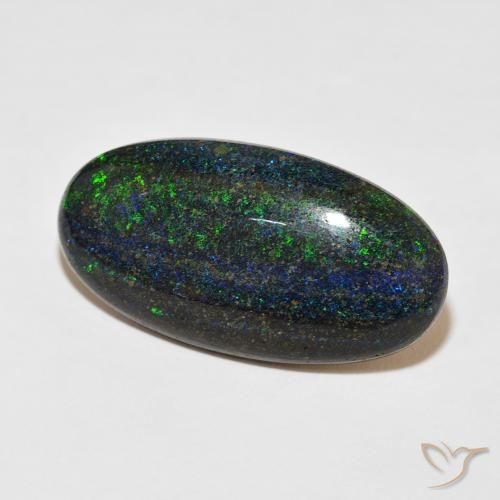 9,17 ctw natürlicher Mehrfarbig Matrix Opal, Oval, Lichtundurchlässig
