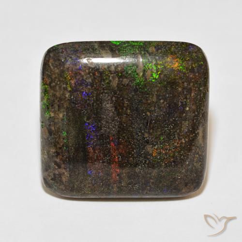 51.05ct Natürlicher Mehrfarbig Matrix Opal, Kissen, Lichtundurchlässig
