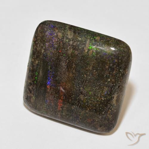 9,17 ctw natürlicher Mehrfarbig Matrix Opal, Kissen, Lichtundurchlässig