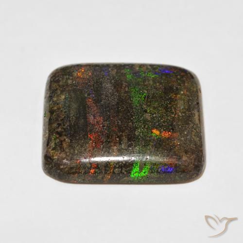 9,17 ctw natürlicher Mehrfarbig Matrix Opal, Kissen, Lichtundurchlässig
