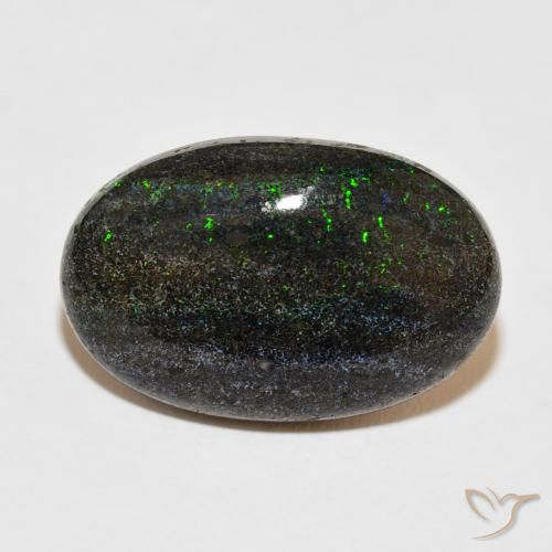 18.98ct Natürlicher Mehrfarbig Matrix Opal, Oval, Lichtundurchlässig