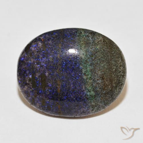24.43ct Natürlicher Mehrfarbig Matrix Opal, Oval, Lichtundurchlässig