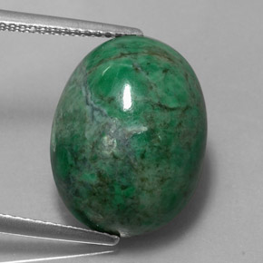 13,90 ctw natürlicher grüner Maw-sit-sit, Oval Schliff, Lichtundurchlässig