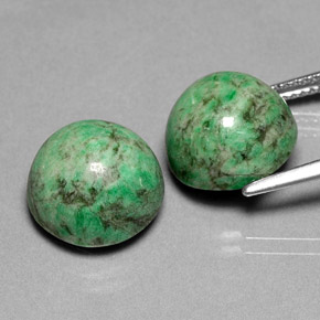  ct natürliche Grün Mawsitsit-Edelsteine, Rund Schliff, Lichtundurchlässig