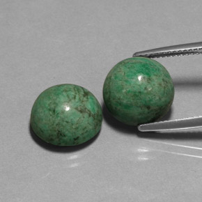  ct natürliche grüner Maw-sit-sit-Edelsteine, Rundschliff, Lichtundurchlässig