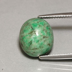 8,41 ctw natürlicher grüner Maw-sit-sit, Oval Schliff, Lichtundurchlässig