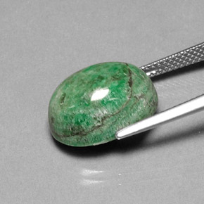 11,30 ctw natürlicher grüner Maw-sit-sit, Oval Schliff, Lichtundurchlässig