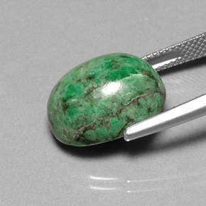 14,02 ctw natürlicher grüner Maw-sit-sit, Oval Schliff, Lichtundurchlässig