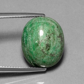 13,55 ctw natürlicher grüner Maw-sit-sit, Oval Schliff, Lichtundurchlässig