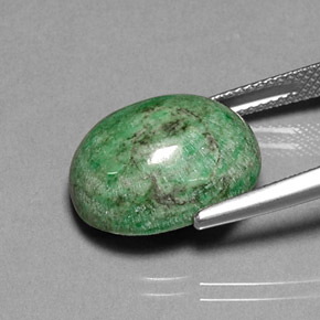 13,55 ctw natürlicher grüner Maw-sit-sit, Oval Schliff, Lichtundurchlässig