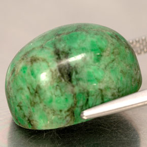 19,74 ctw natürlicher grüner Maw-sit-sit, Oval Schliff, Lichtundurchlässig