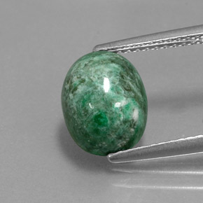 3,14 ctw natürlicher grüner Maw-sit-sit, Oval Schliff, Lichtundurchlässig