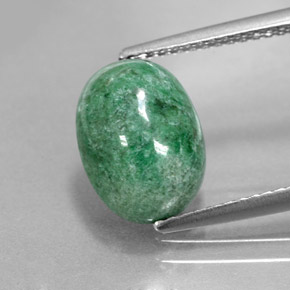 3,87 ctw natürlicher grüner Maw-sit-sit, Oval Schliff, Lichtundurchlässig