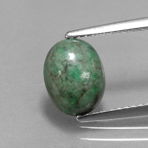 2,36 ctw natürlicher grüner Maw-sit-sit, Oval Schliff, Lichtundurchlässig