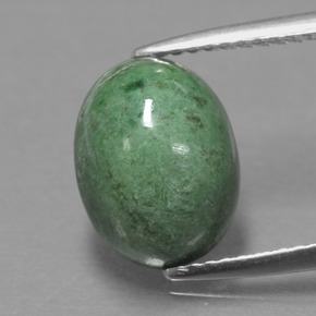 4,08 ctw natürlicher grüner Maw-sit-sit, Oval Schliff, Lichtundurchlässig