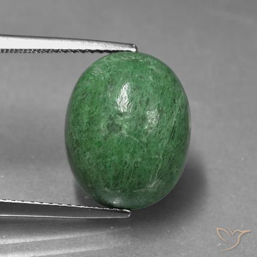 10.46ct Natürlicher Mittelgrün Mawsitsit, Oval, Lichtundurchlässig