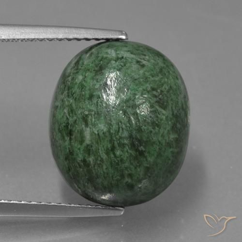 13.37ct Natürlicher Blasses Kieferngrün Mawsitsit, Oval, Lichtundurchlässig