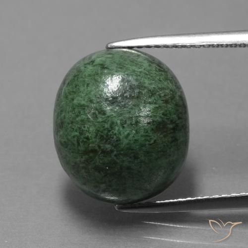 14.06ct Natürlicher Mittelgrün Mawsitsit, Oval, Lichtundurchlässig