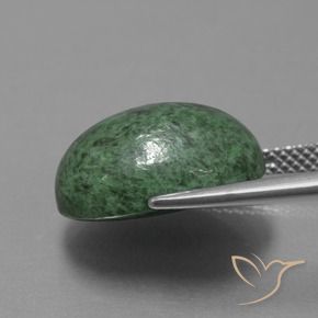 9,17 ctw natürlicher Erdiges Grün Mawsitsit, Oval, Lichtundurchlässig