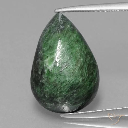 8.26ct Natürlicher Kieferngrün Mawsitsit, Birnenform, Lichtundurchlässig