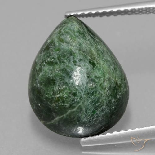 9.99ct Natürlicher Erdiges Grün Mawsitsit, Birnenform, Lichtundurchlässig
