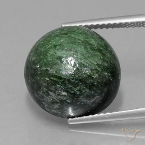 14.85ct Natürlicher Blasses Kieferngrün Mawsitsit, Runden, Lichtundurchlässig