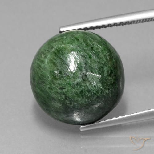 13.22ct Natürlicher Kieferngrün Mawsitsit, Runden, Lichtundurchlässig