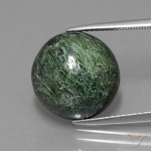 10.46ct Natürlicher dunkelgrün Mawsitsit, Runden, Lichtundurchlässig