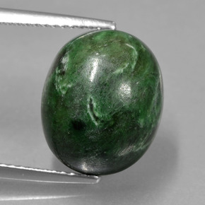 9,57 ctw natürlicher grüner Maw-sit-sit, Oval Schliff, Lichtundurchlässig