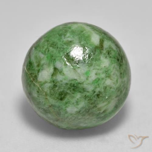 11.60ct Natürlicher Mittelgrün Mawsitsit, Runden, Lichtundurchlässig