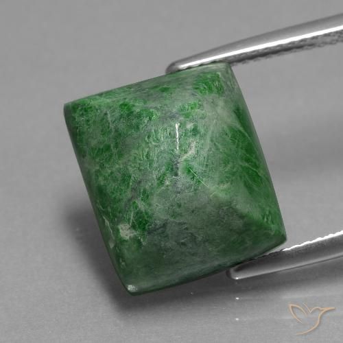15.09ct Natürlicher tiefgrün Mawsitsit, Baguette, Lichtundurchlässig