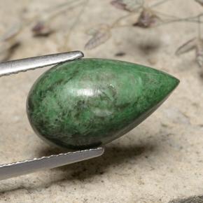 9,17 ctw natürlicher Grün Mawsitsit, Birnenform, Lichtundurchlässig