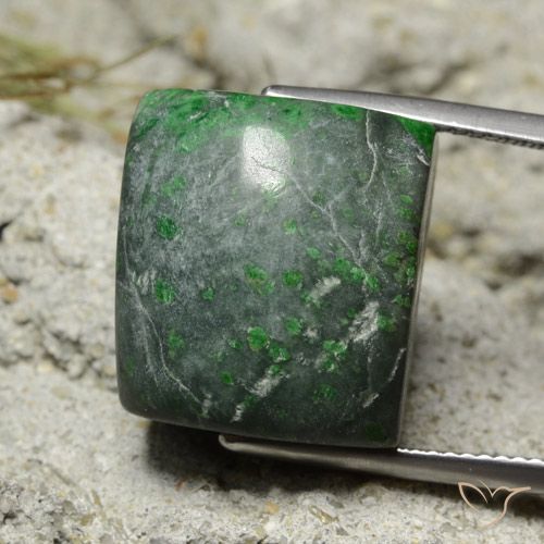 33.51ct Natürlicher tiefgrün Mawsitsit, Baguette, Lichtundurchlässig