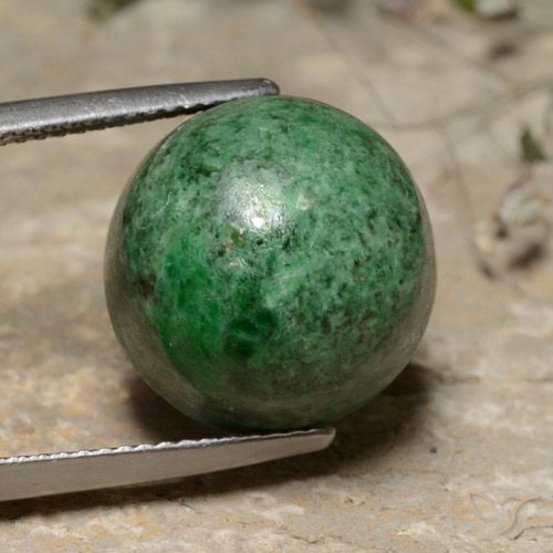 16.40ct Natürlicher Blasses Kieferngrün Mawsitsit, Runden, Lichtundurchlässig